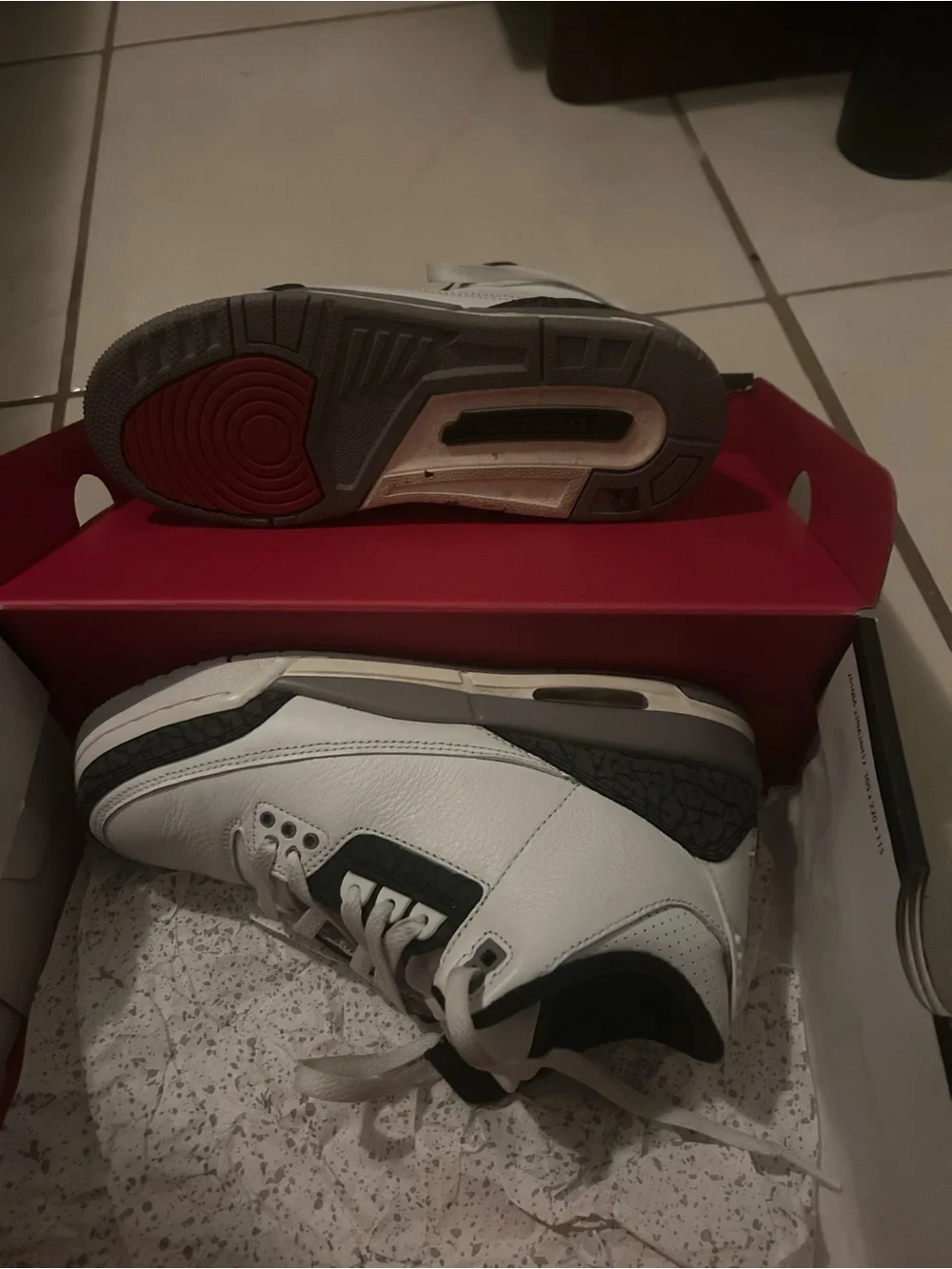 Jordan White and Black Men's Sneakers